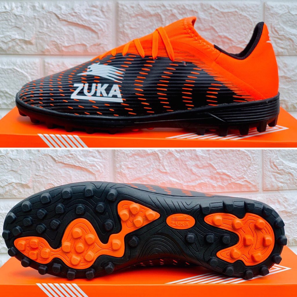 Giày bóng đá ZUKA phượng hoàng chính hãng màu đen-cam