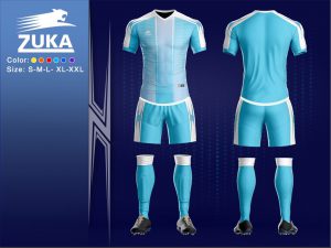 Áo bóng đá chính hãng zuka 2 màu xanh ngọc độc quyền phân phối Belo