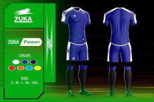 Áo bóng đá Zuka 1 màu xanh biển chính hãng độc quyền phân phối Belo