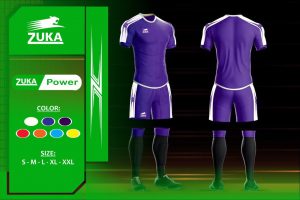 Áo bóng đá Zuka 1 màu tím chính hãng độc quyền phân phối Belo