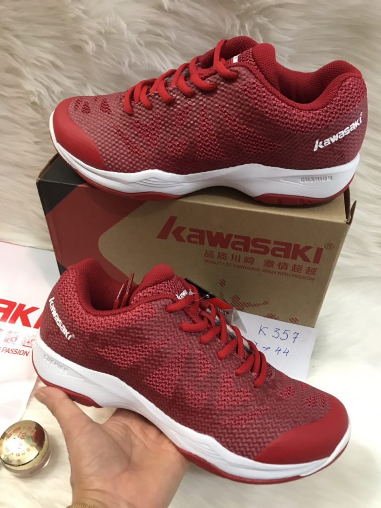 Giày bóng chuyền, cầu lông Kawasaki K357 chính hãng màu đỏ
