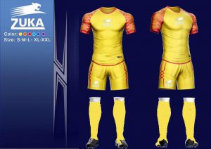 Áo bóng đá Zuka 1 màu vàng cam chính hãng độc quyền phân phối Belo