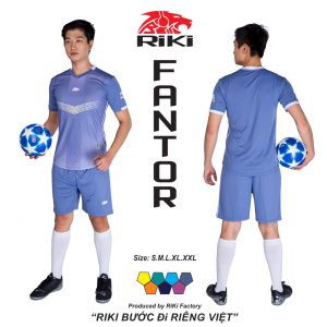 Áo bóng đá không logo Riki màu xanh tím độc quyền phân phối Belo sport