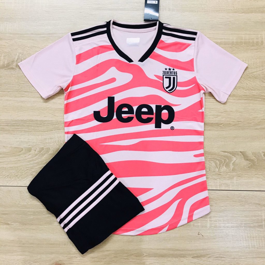 Áo bóng đá CLB Juventus màu hồng đỏ độc quyền Belo Sport