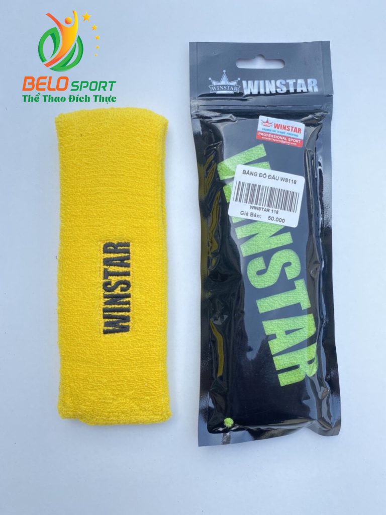 Băng đô thể thao, băng trán Winstar WS118 màu vàng chính hãng