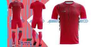 Áo bóng đá không logo Speed màu đỏ năm 2020
