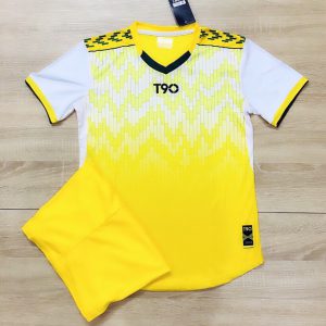 Áo bóng đá không logo T90 màu vàng năm 2020