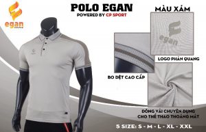 Áo đồng phục Polo Egan cao cấp màu xám năm 2020