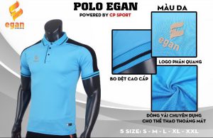 Áo đồng phục Polo Egan cao cấp màu xanh da trời năm 2020