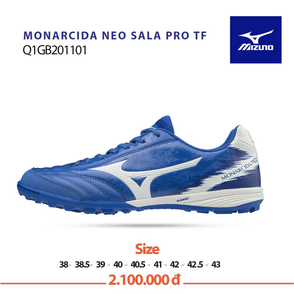 Giày bóng đá Mizuno Monarcida Neo Sala Q1GB201101 chính hãng