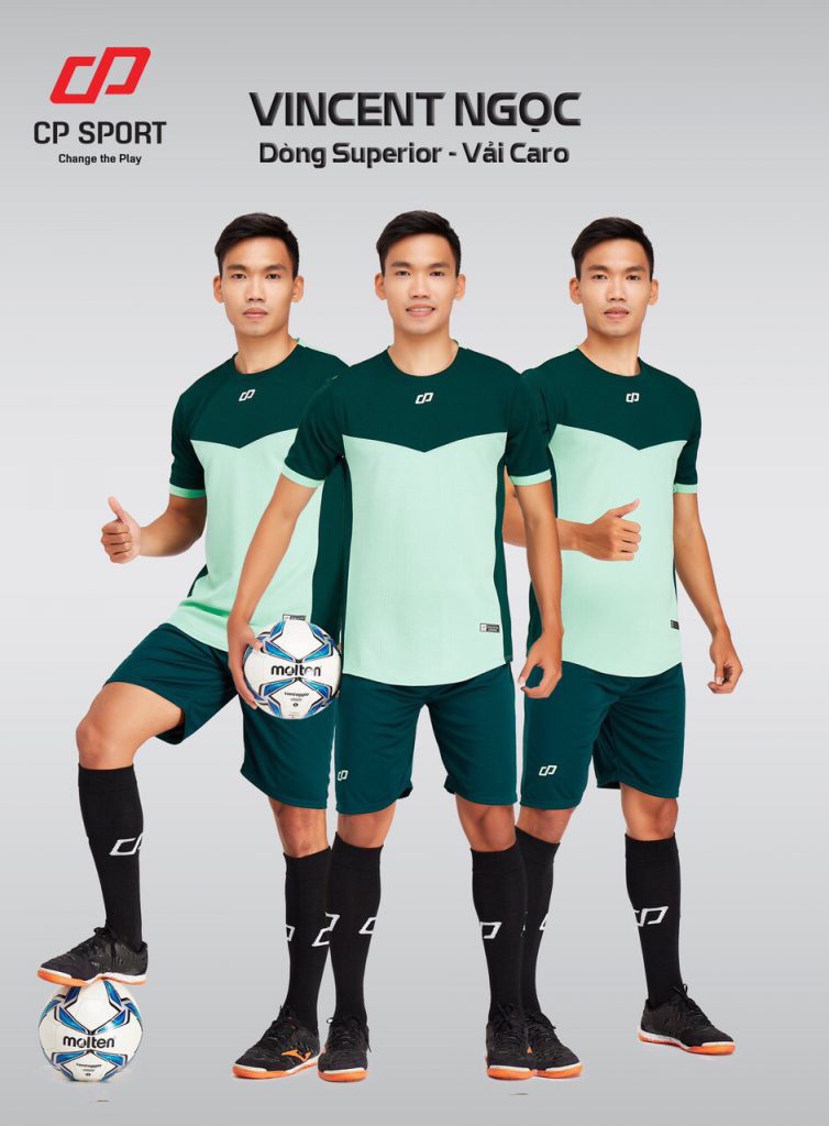 Áo bóng đá CP Vincent màu xanh lục năm 2020