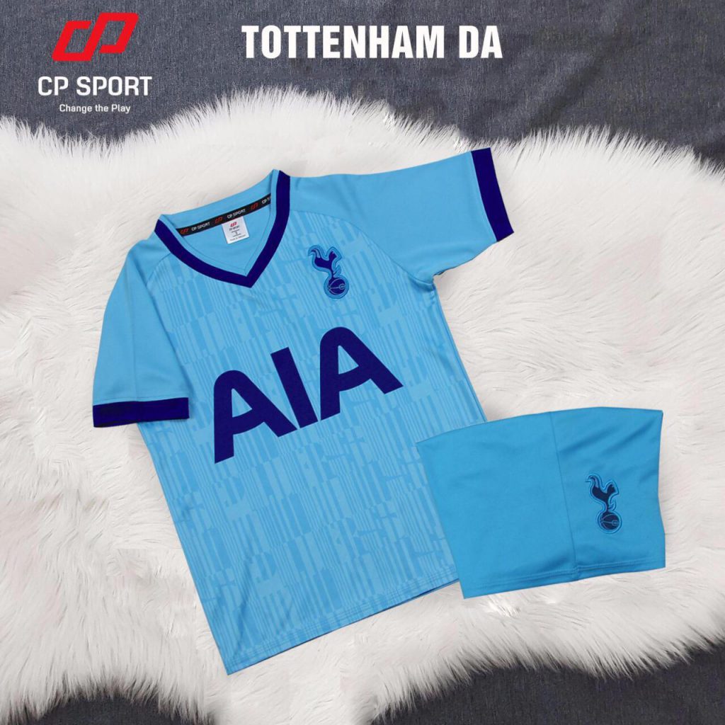 Áo bóng đá trẻ em CP CLB Tottenham màu xanh da trời năm 2020