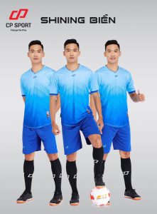 Áo bóng đá CP Shining màu xanh biển năm 2020