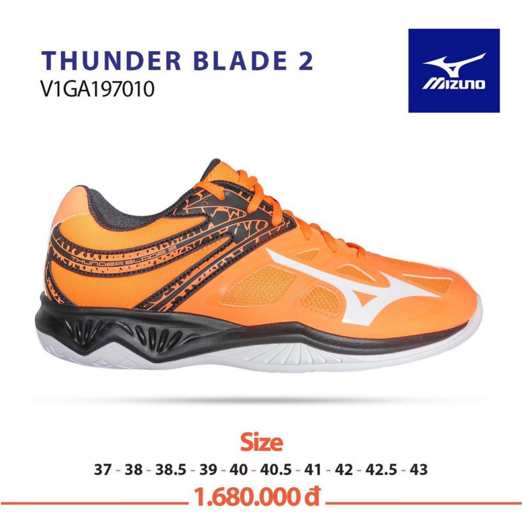 Giày bóng chuyền Mizuno THUNDER BLADE 2 V1GA197010 chính hãng
