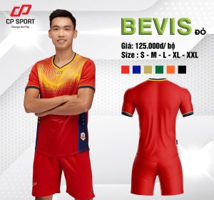 Áo bóng đá CP Bevis màu đỏ năm 2020