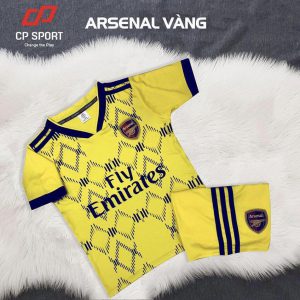 Áo bóng đá trẻ em CP CLB Arsenal màu vàng năm 2020