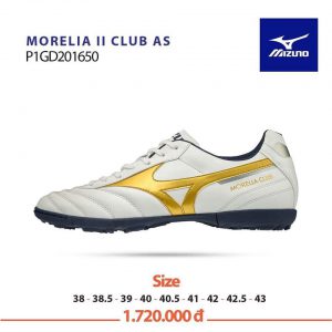 Giày bóng đá Mizuno MORELIA II CLUB AS P1GD201650 chính hãng