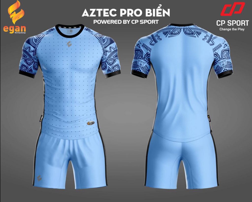 Áo bóng đá Egan Aztec màu xanh dương năm 2020