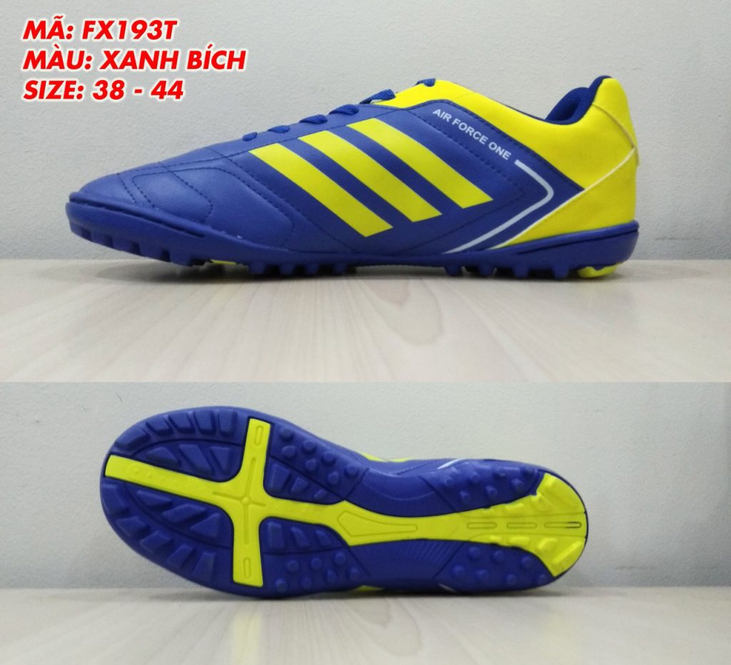 Giày bóng đá Prowin FX193T màu xanh phối vàng mới nhất 2020