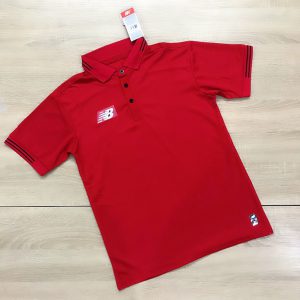 Áo đồng phục thể thao Polo NB001 màu đỏ mới nhất 2020
