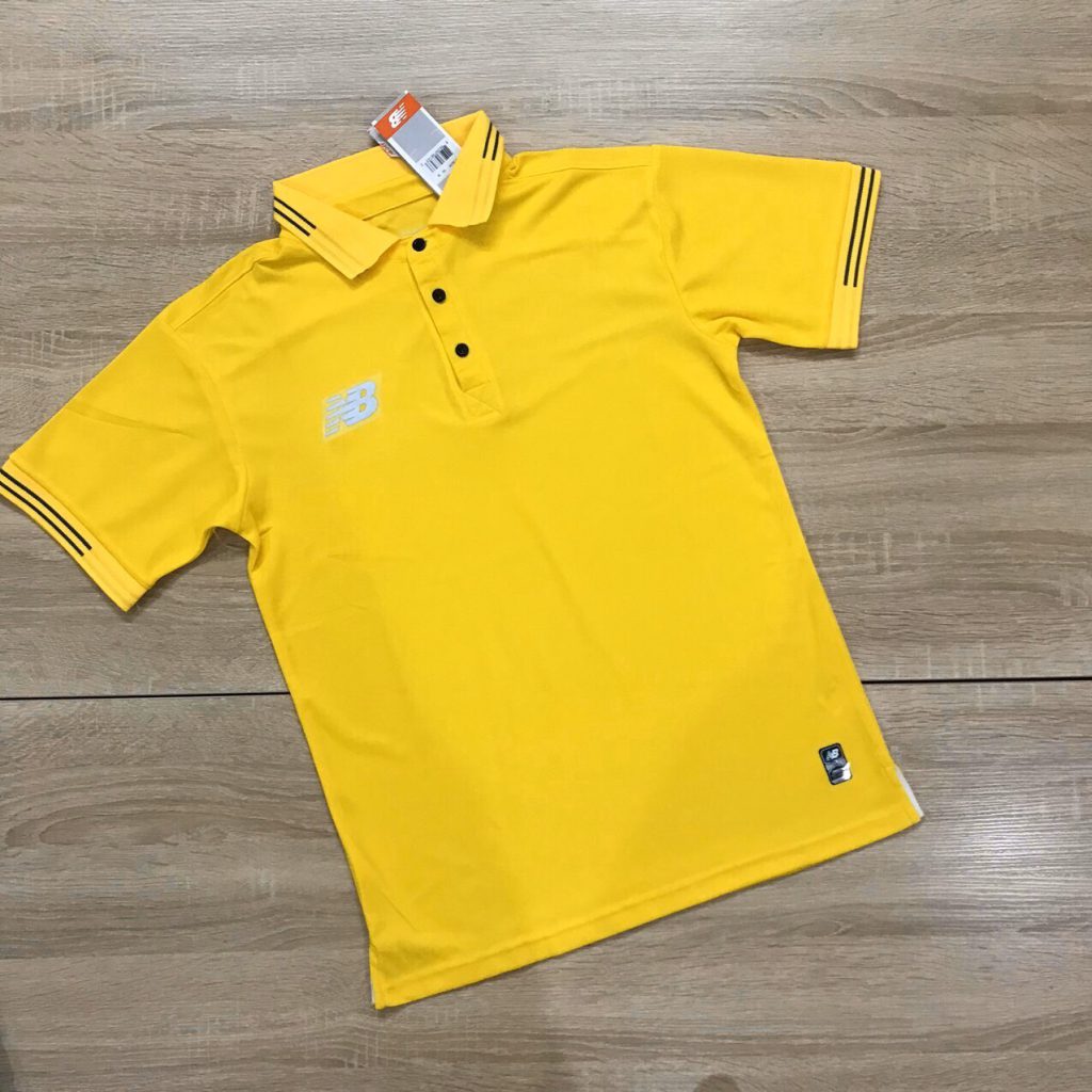 Áo đồng phục thể thao Polo NB001 màu vàng mới nhất 2020