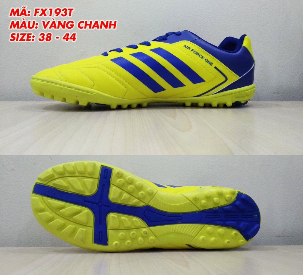 Giày bóng đá Prowin FX193T màu vàng phối xanh mới nhất 2020
