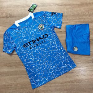 Áo bóng đá CLB Man City màu xanh da trời mới nhất mùa hè năm 2020