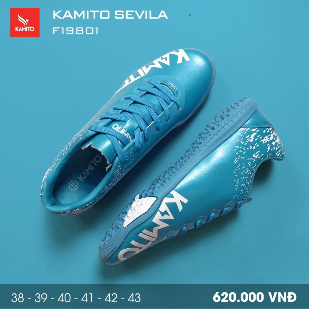 Giày bóng đá Kamito Sevila màu xanh da trời mới nhất 2020