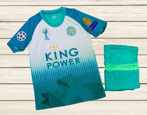 Áo bóng đá CLB Leicester City màu xanh lá phối trắng mùa hè 2020