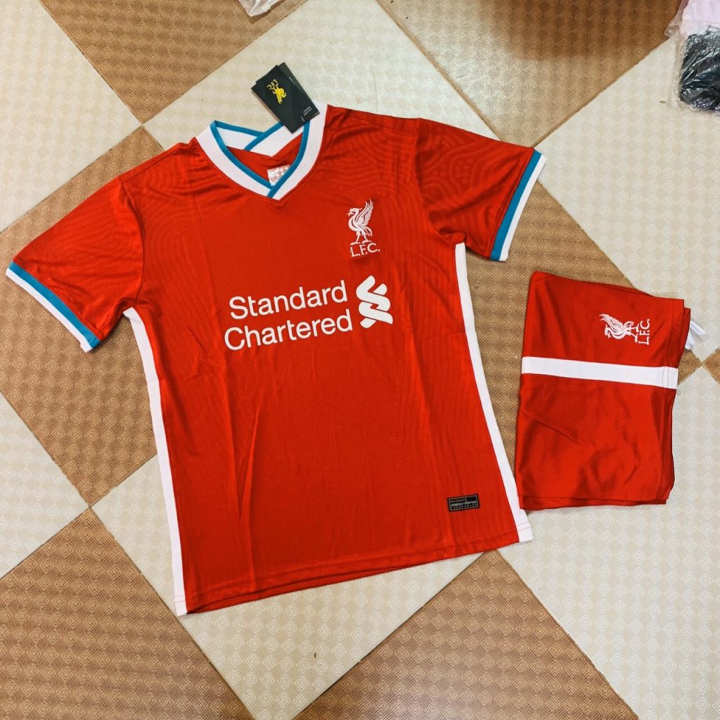 Áo bóng đá CLB Liverpool màu đỏ tươi mùa 2020-2021