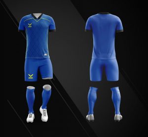 Áo bóng đá không logo Nidu N3 màu xanh dương vải thun thái cao cấp