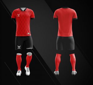 Áo bóng đá không logo Nidu N3 màu đỏ vải thun thái cao cấp
