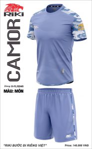 Áo bóng đá không logo Riki Camor màu khoai môn mới nhất năm 2020