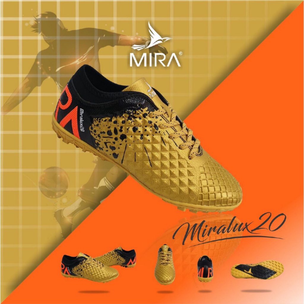 Giày bóng  đá  Mira Lux 2.0 màu Vàng phối Đen