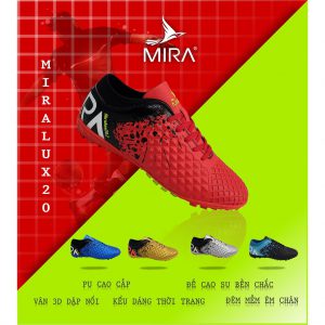 Giày bóng  đá  Mira Lux 2.0 màu Đỏ Phối Đen