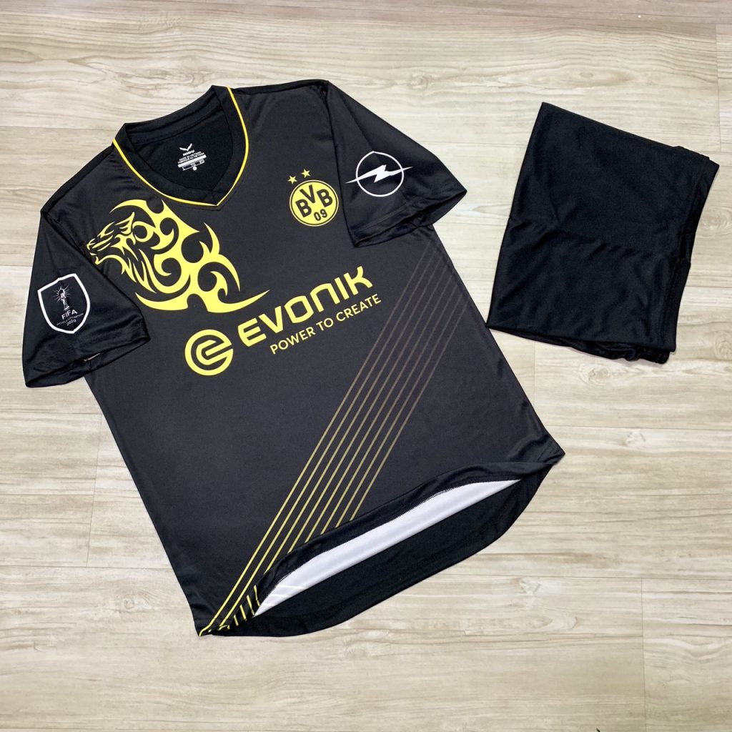 Áo bóng đá chế Clb Dortmund màu đen