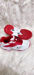 Giày cầu lông, bóng chuyền Kawasaki nam nữ [ Full Box] chính hãng mã K088 màu Trắng Đỏ