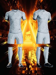Áo đá bóng không logo Zuka dragon 2022-02 màu xám