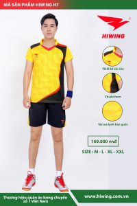 Áo bóng chuyền nam Hiwing seven mã H7 màu vàng