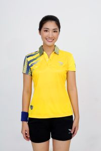 Áo cầu lông, áo bóng chuyền hơi Hiwing W3 Nữ Đẹp nhất 2023- Vàng