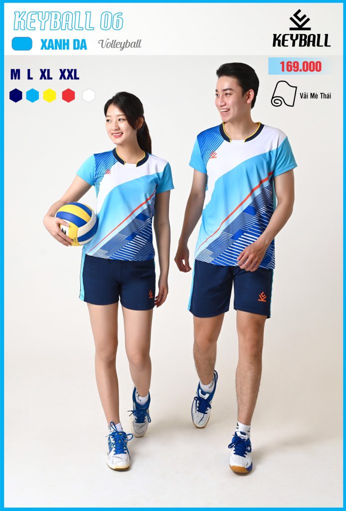 Áo bóng chuyền Nam Hiwing K6 Keyball – Màu Xanh Da