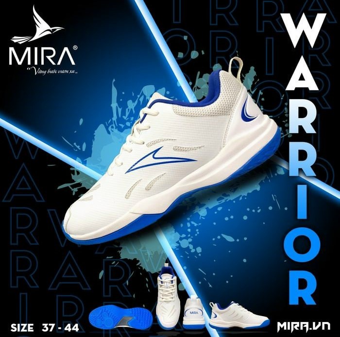 Giày bóng chuyền Mira WARRIOR – Trắng