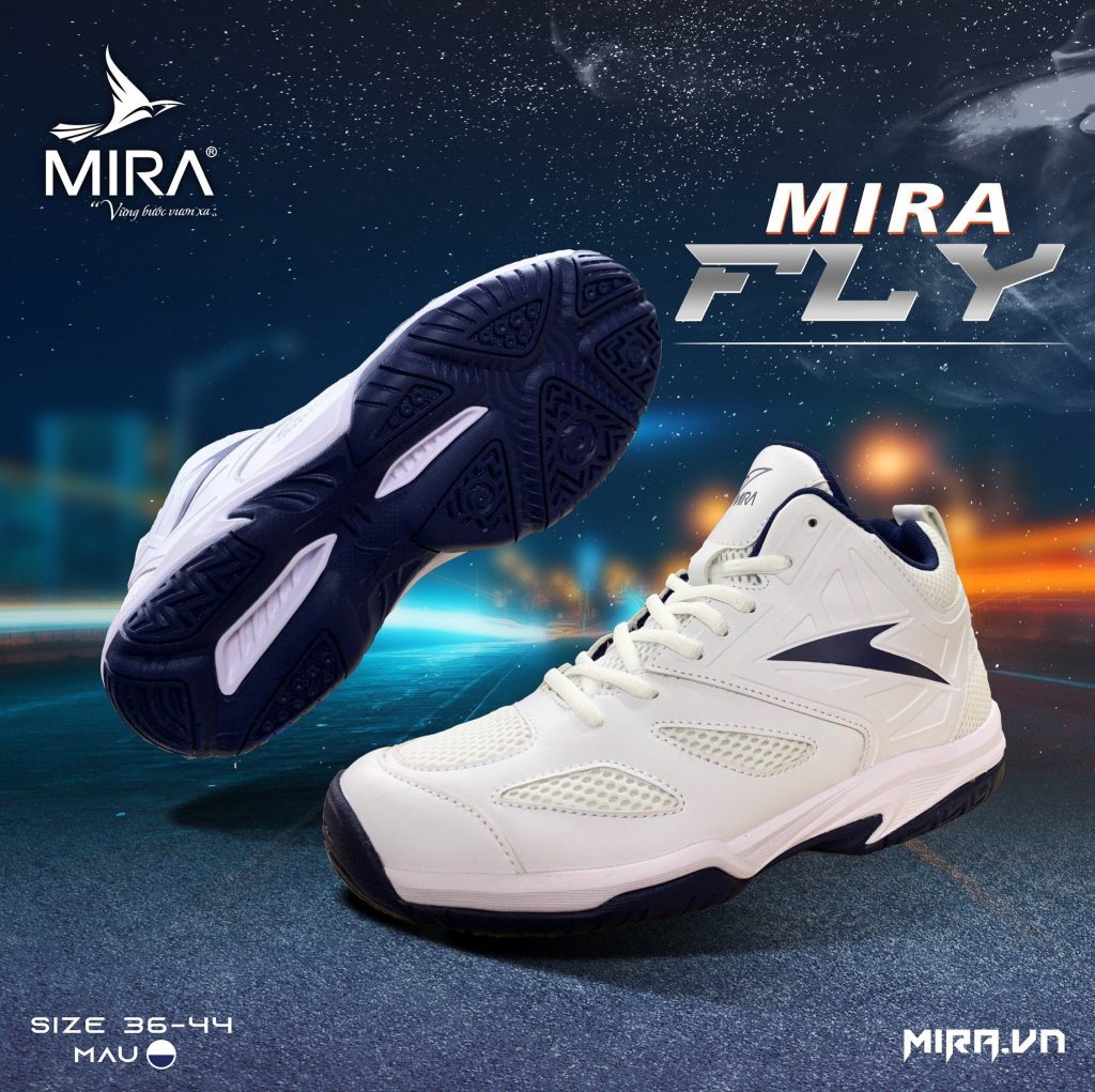 Giày bóng chuyền Mira FLY – Trắng