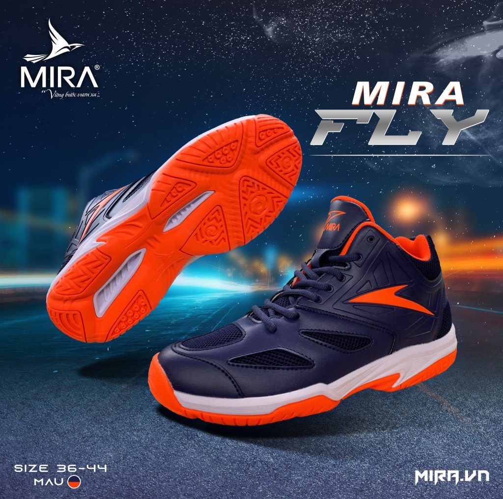 Giày bóng chuyền Mira FLY – Xanh Than