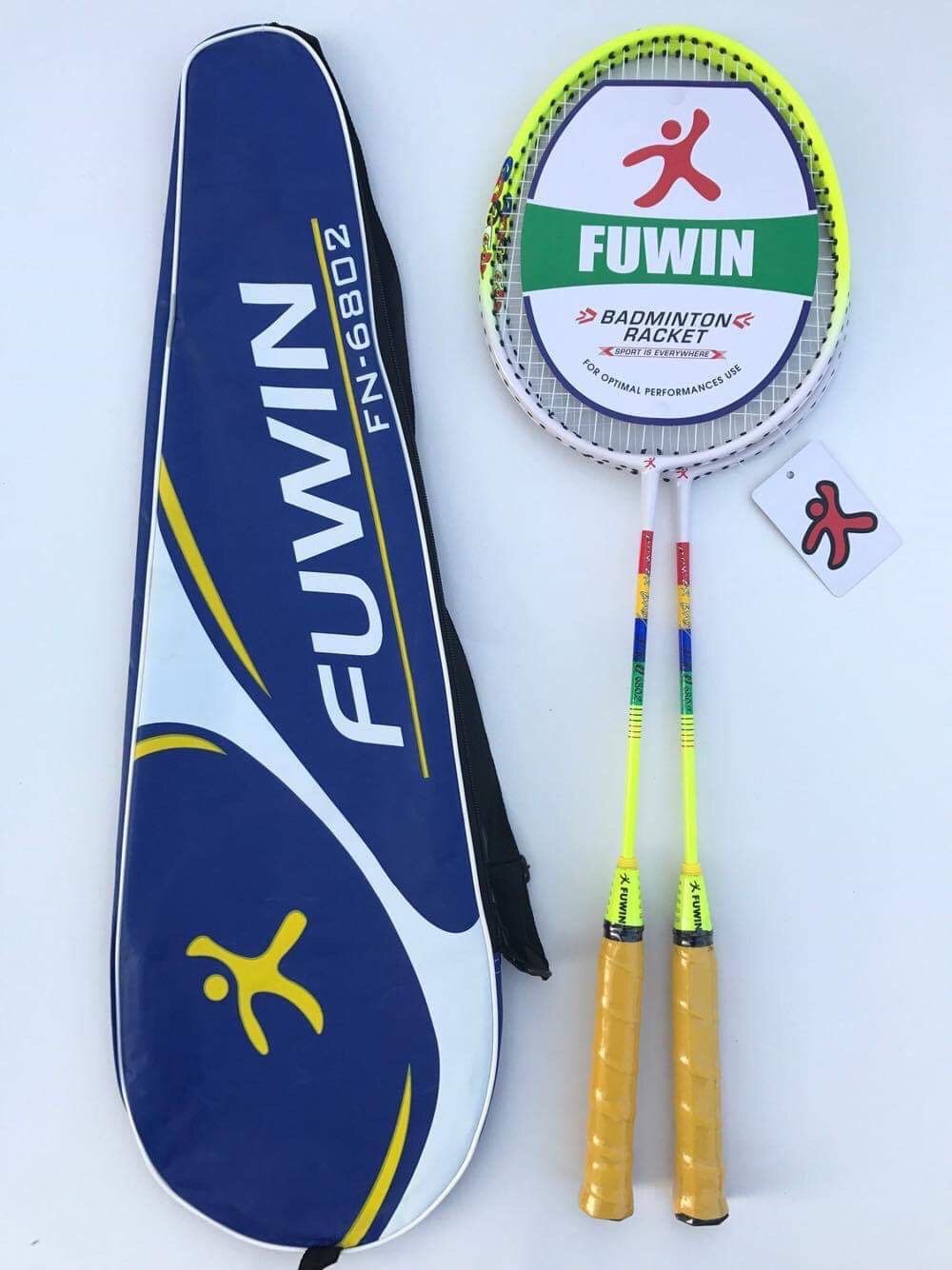 Vợt cầu lông học sinh cặp siêu nhẹ giá rẻ Fuwin 6802